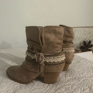Brown dressy boots